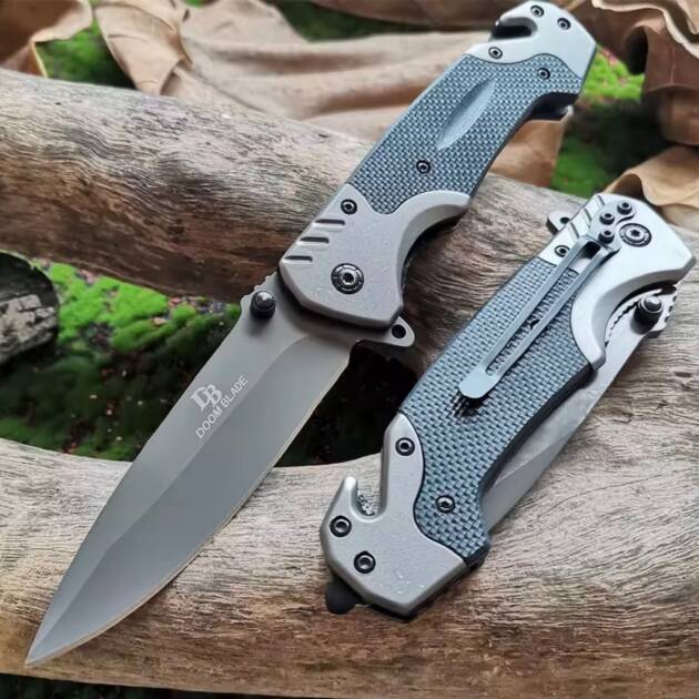 Folding Utility Pocket Knife | Compact Carry Tool with Belt Clip