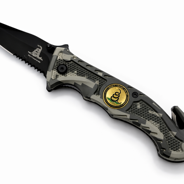 DTOM Assist Folding Utility Knife | Outdoor Tool | Black or Camo Handle