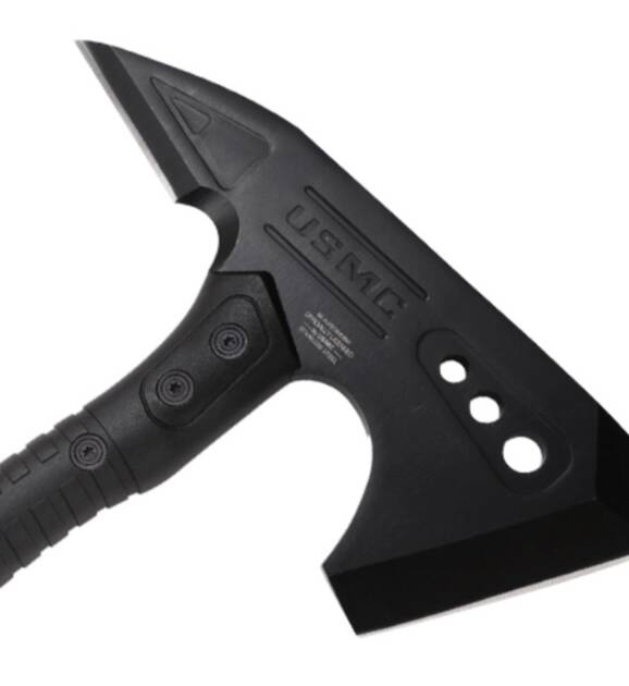 Full-Tang Outdoor Survival Axe | Rescue & Camping Tool | Stainless Steel Blade with Spike | Comes in Marine Gift Box