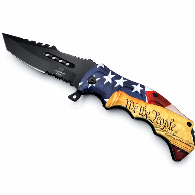 We the People Patriotic Knife | Folding Utility | Heavy-Duty Outdoor Tool