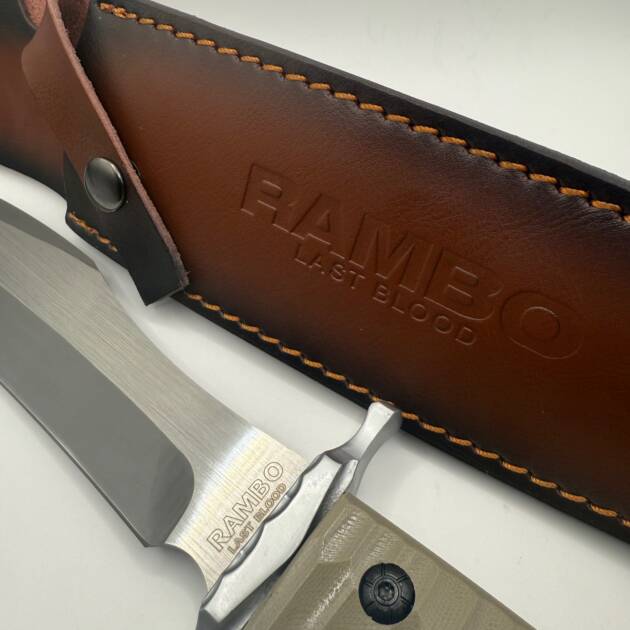 Rambo Licensed Last Blood Sylvester Stallone Hunting Fixed Blade Bowie 14' Knife